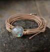 Bracelet Labradorite en Cuir – Lueur Céleste | Protection et Intuition Bracelet pierre naturelle 19