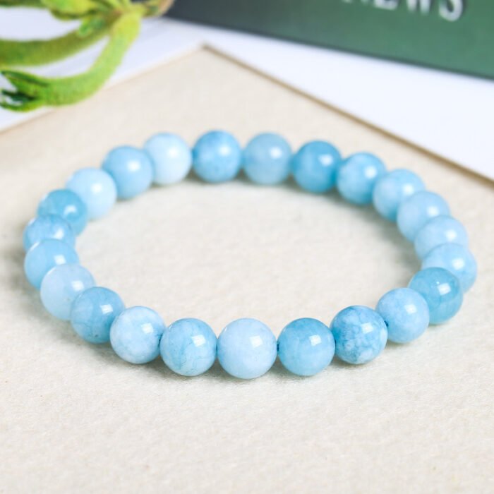 Bracelet Aigue Marine en Pierre Naturelle – Azuréa | Apaisement et Sérénité Bracelet pierre naturelle 12