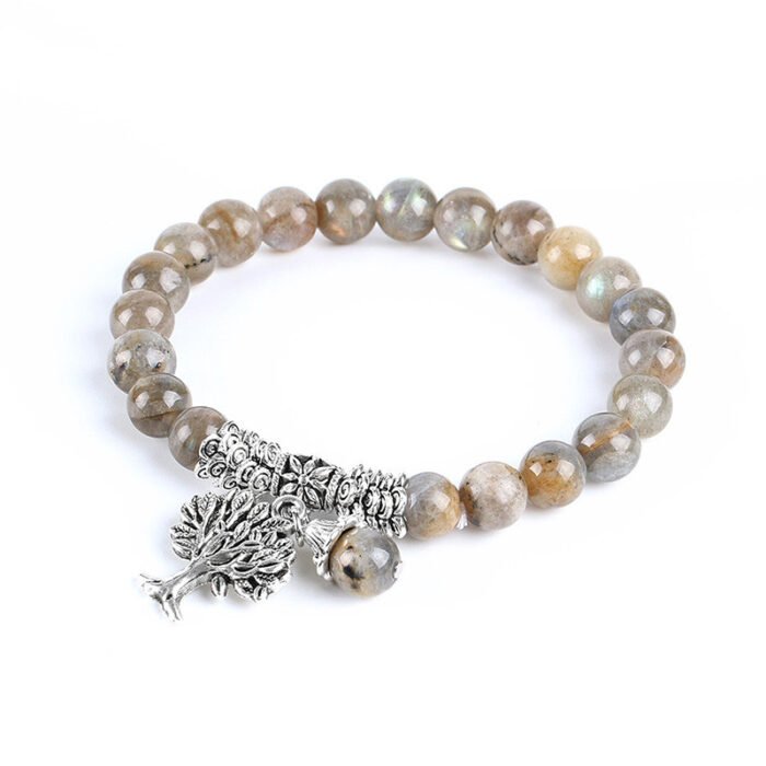 Bracelet Labradorite Arbre de vie – Lueur Céleste | Protection et Intuition Bracelet pierre naturelle 12