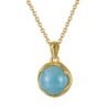 Collier aigue-marine or Collier pierre naturelle 17