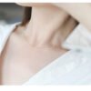 Collier aigue-marine or 14k Collier pierre naturelle 17