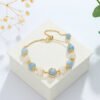 Bracelet Aigue Marine en Cristal – Floréal | Apaisement et Sérénité Bracelet pierre naturelle 17