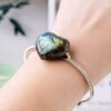 Bracelet Labradorite Cœur en Métal Argenté – Luminéa | Protection et Intuition Bracelet pierre naturelle 20