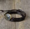 Bracelet Labradorite en Cuir – Lueur Céleste | Protection et Intuition Bracelet pierre naturelle 18