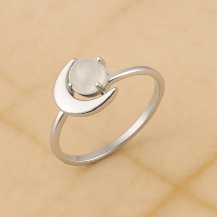 Bague pierre de lune 1er quartier Bague Pierre naturelle 3