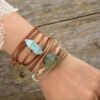 Bracelet Labradorite en Cuir – Lueur Céleste | Protection et Intuition Bracelet pierre naturelle 15