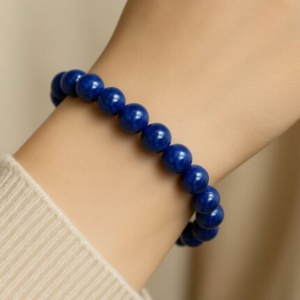 Bracelet Lapis Lazuli Grade AAA – Luminéa | Sagesse Intuitive Bracelet pierre naturelle 3