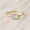 Bague Aigue Marine en Argent Sterling – Lueur Céleste | Apaisement émotionnel Bague Pierre naturelle 15