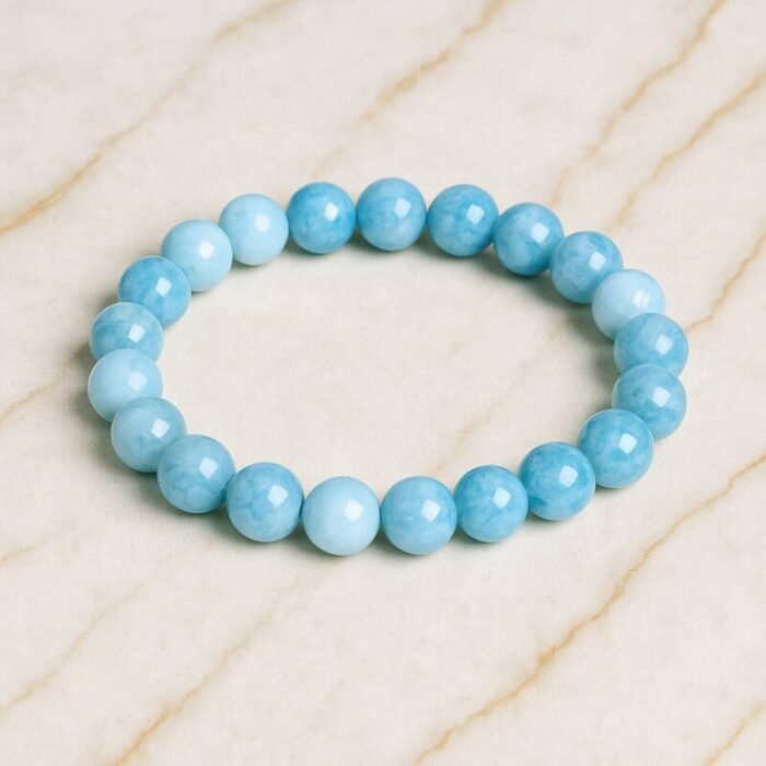Bracelet Aigue Marine en Pierre Naturelle – Azuréa | Apaisement et Sérénité Bracelet pierre naturelle 8