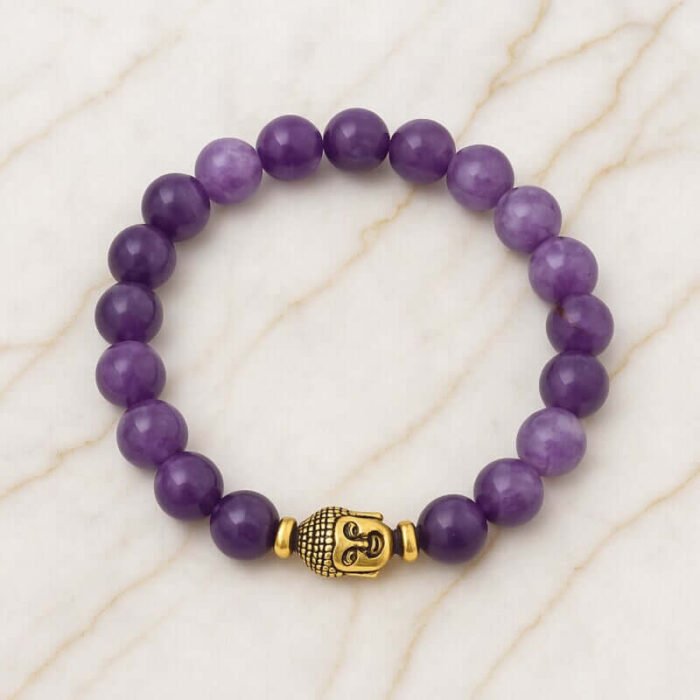 Bracelet Améthyste en Perles Naturelles – Nirvana | Apaisement et Sérénité Bracelet pierre naturelle 10