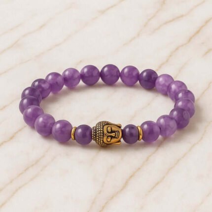 Bracelet Améthyste en Perles Naturelles – Nirvana | Apaisement et Sérénité Bracelet pierre naturelle