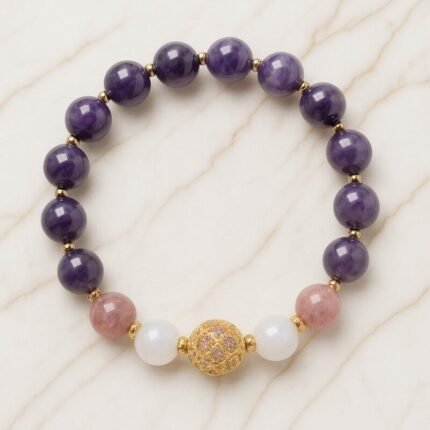 Bracelet Améthyste – Harmonia | Équilibre Émotionnel Bracelet pierre naturelle