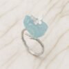 Bague Aigue-Marine en Argent – Papillon Céleste | Apaisement et Sérénité Bague Pierre naturelle 15