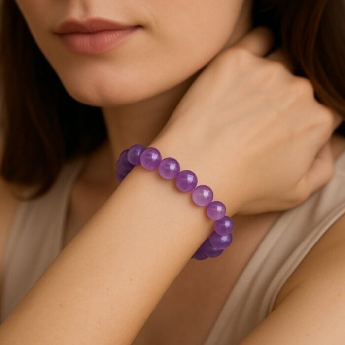 Bracelet améthyste en Pierre Naturelle – Luminis | Apaisement et Sérénité Bracelet pierre naturelle 10